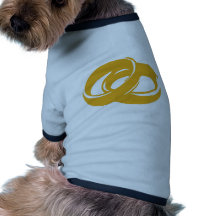 Anillos de bodas camisetas de perrito