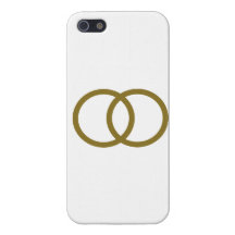 Anillos de bodas de oro iPhone 5 cárcasa