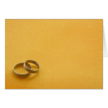 Anillos de bodas tarjetas