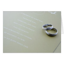 Anillos de bodas tarjeton