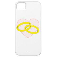 Anillos de la boda iPhone 5 protector