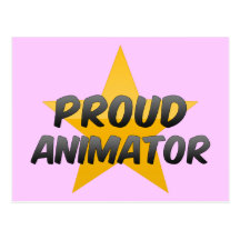 Animador orgulloso postales