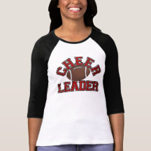 Animadora del fútbol camisetas