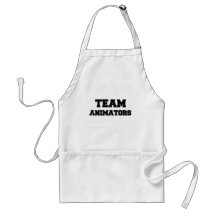 Animadores del equipo delantales