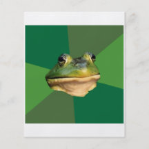 Animal asqueroso Meme del consejo de la rana del s Tarjetas Informativas