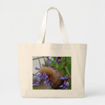 Animal del caracol bolsas lienzo