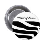 Animal del estampado de zebra pin