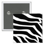 Animal del estampado de zebra pin