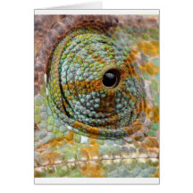Animal elegante de la MOD del ojo del camaleón Tarjeton