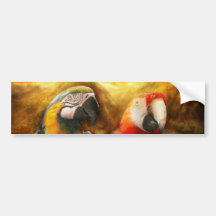 Animal - loro - Loro-dise Etiqueta De Parachoque