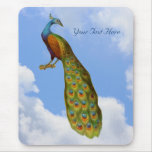 Animal Mousepad del arte del pavo real