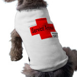 Animal protegido ADA del servicio para el autismo Camiseta De Mascota