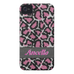animal rosado Case-Mate iPhone 4 funda