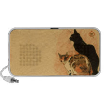 Animales antiguos de Theophile Steinlen de los gat Mini Altavoces
