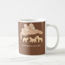 Animales en peligro taza
