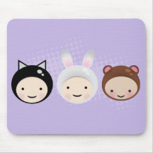 Animales Mousepad del bebé de Chibi