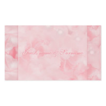 Aniversario blanco rosado del compromiso del boda tarjeta de visita