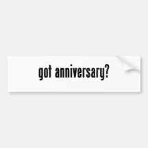 ¿aniversario conseguido? pegatina de parachoque