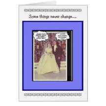 Aniversario de boda divertido - vintage tarjetas