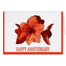 Aniversario de Gladiola Tarjetas