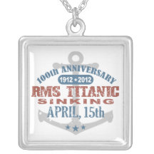 Aniversario de hundimiento titánico de 100 años collar personalizado