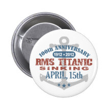 Aniversario de hundimiento titánico de 100 años pin