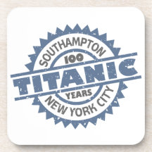 Aniversario de hundimiento titánico de 100 años posavasos