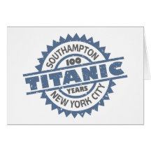 Aniversario de hundimiento titánico de 100 años tarjetas