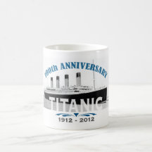 Aniversario de hundimiento titánico de 100 años taza de café
