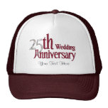 Aniversario de plata gorras