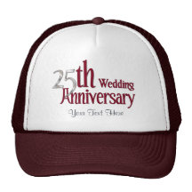 Aniversario de plata gorras