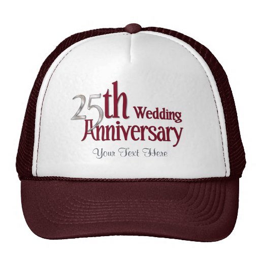 Aniversario de plata gorras