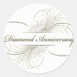 Aniversario del diamante pegatinas  