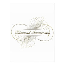 Aniversario del diamante postal
