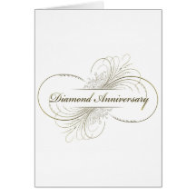 Aniversario del diamante tarjeta