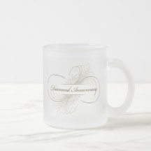 Aniversario del diamante taza