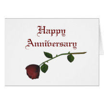 "Aniversario feliz" - escoja el rosa rojo [b] Felicitación