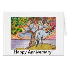 Aniversario feliz tarjeton