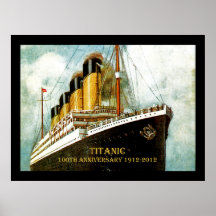 Aniversario titánico del RMS 100o Poster