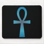 Ankh azul alfombrillas de ratón