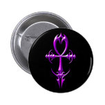 Ankh gótico, púrpura y negro pin
