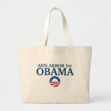 ANN ARBOR para el personalizado de Obama su ciudad Bolsa