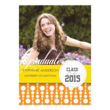Anncouncement de encargo de la graduación del rena invitacion personalizada