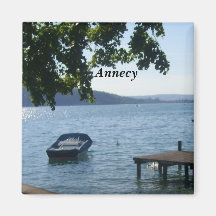 Annecy: el lago - imán para frigorifico