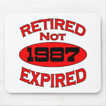 Año 1987 del retiro tapete de ratón