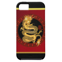 Año chino adornado del dragón 2012 iPhone 5 carcasa