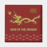 Año chino del dragón imán para frigorífico