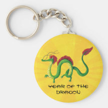 Año chino del dragón llavero