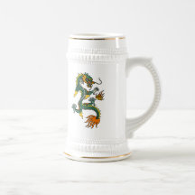 Año chino del dragón taza