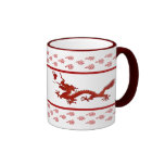 Año chino del dragón tazas